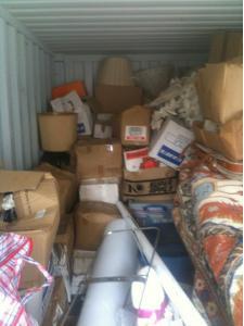 Badly Loaded Container - Manchester Removals & Storage
