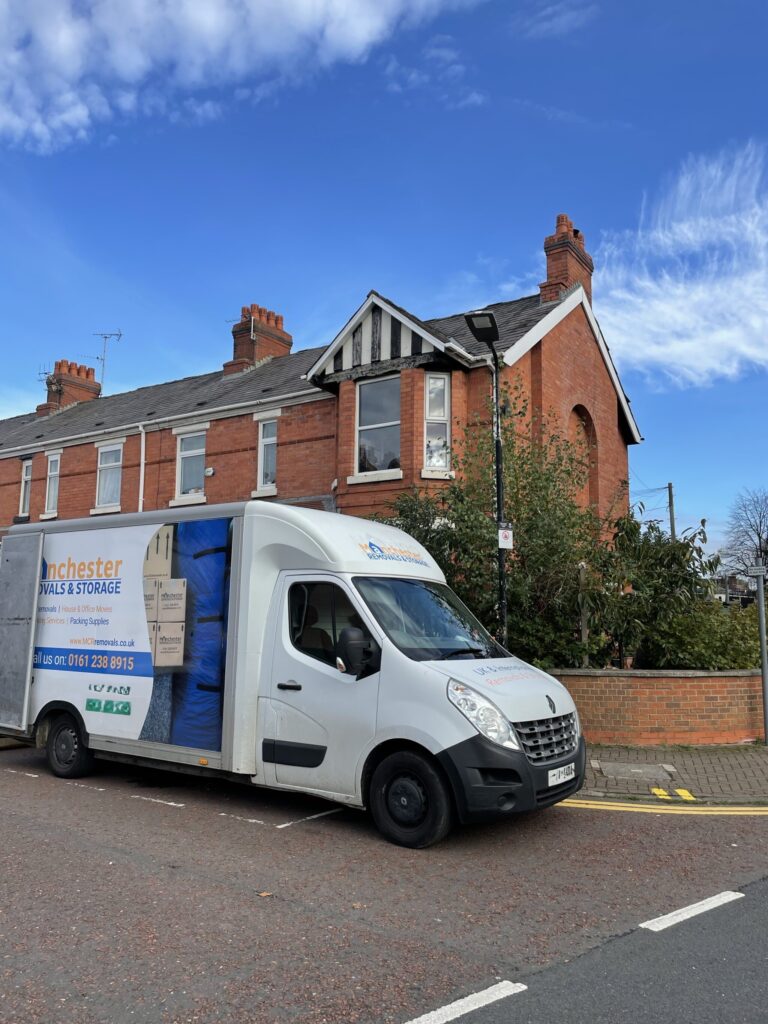 Removals Van Moving a House in Stockport - Manchester Removals & Storage - Manchester Removals & Storage