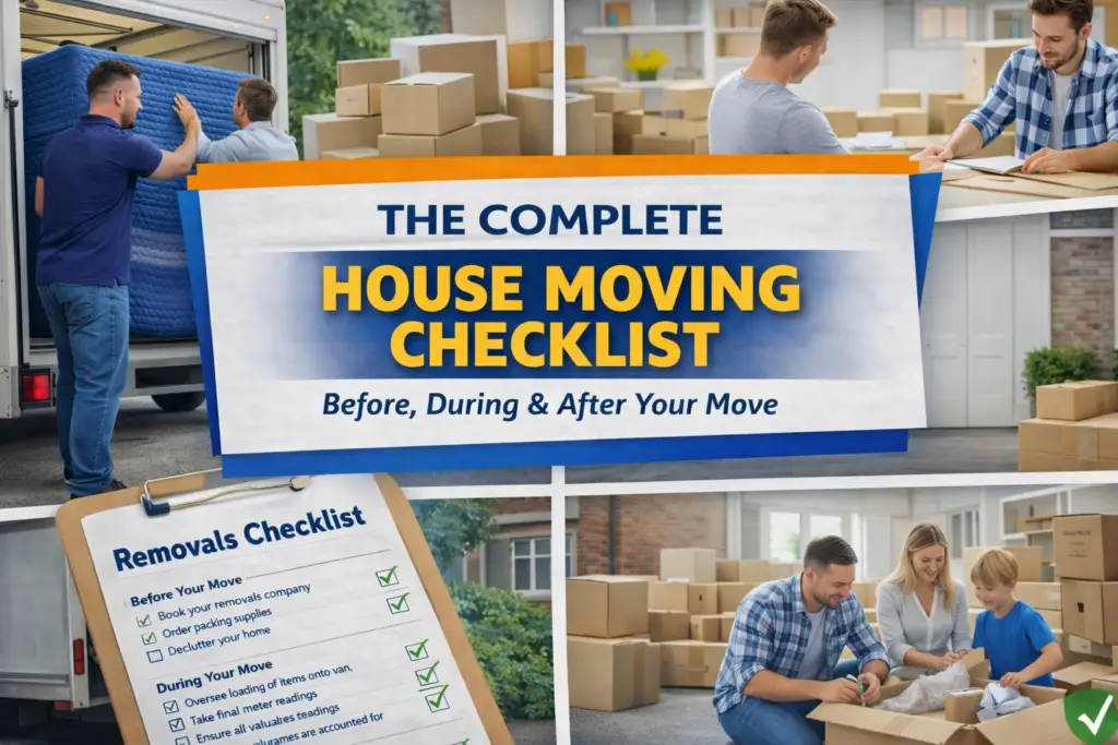 House Moving Checklist Guide Showing Packing, Loading and Unpacking Process | Manchester Removals & Storage