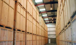 Manchester Storage | Customers items are stored indoors in large wooden storage containers